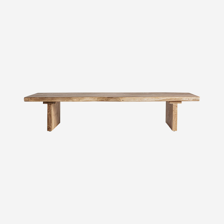 Mesa de centro de madera de acacia en color marrón claro