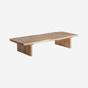 Mesa de centro de madera de acacia en color marrón claro