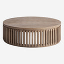 Mesa de centro de madera de mango en color marrón