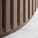 Mesa de centro de madera de mango en color marrón – detalle
