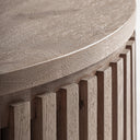 Mesa de centro de madera de mango en color marrón – detalle