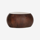 Mesa de centro de madera de mango en color marrón BRAINE