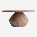 Mesa de centro de madera de mango en color marrón claro