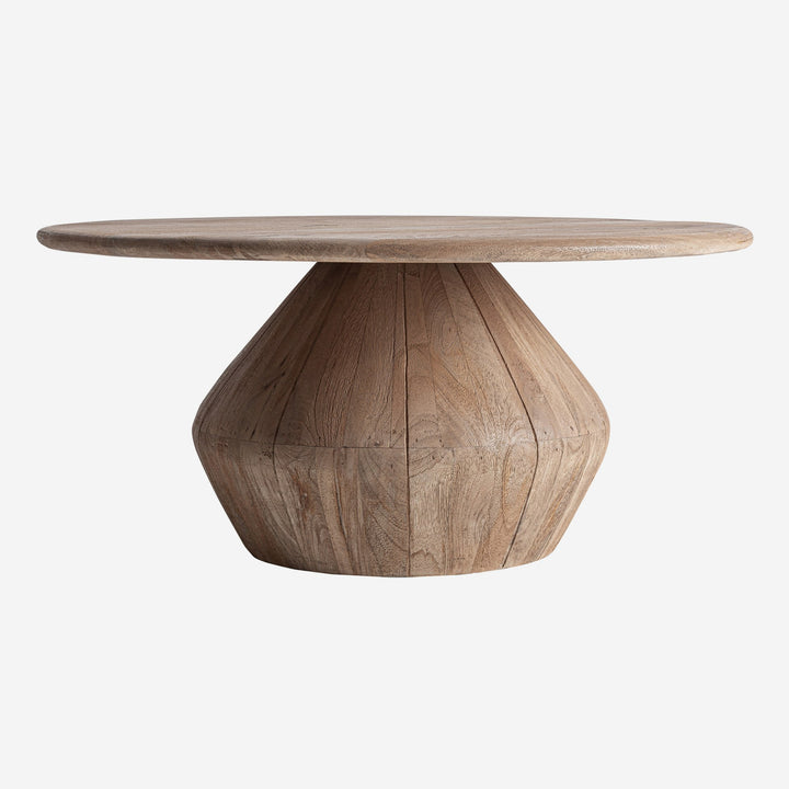 Mesa de centro de madera de mango en color marrón claro