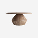 Mesa de centro de madera de mango en color marrón claro