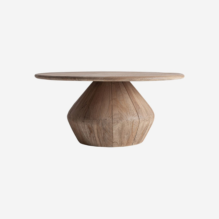 Mesa de centro de madera de mango en color marrón claro