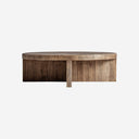 Mesa de centro de madera de olmo en color marrón