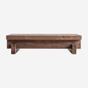 Mesa de centro de madera de sal en color marrón teñido 150 x 90 x 37 cm