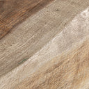 Mesa de centro de madera de suar en color marrón de aire étnico – detalle