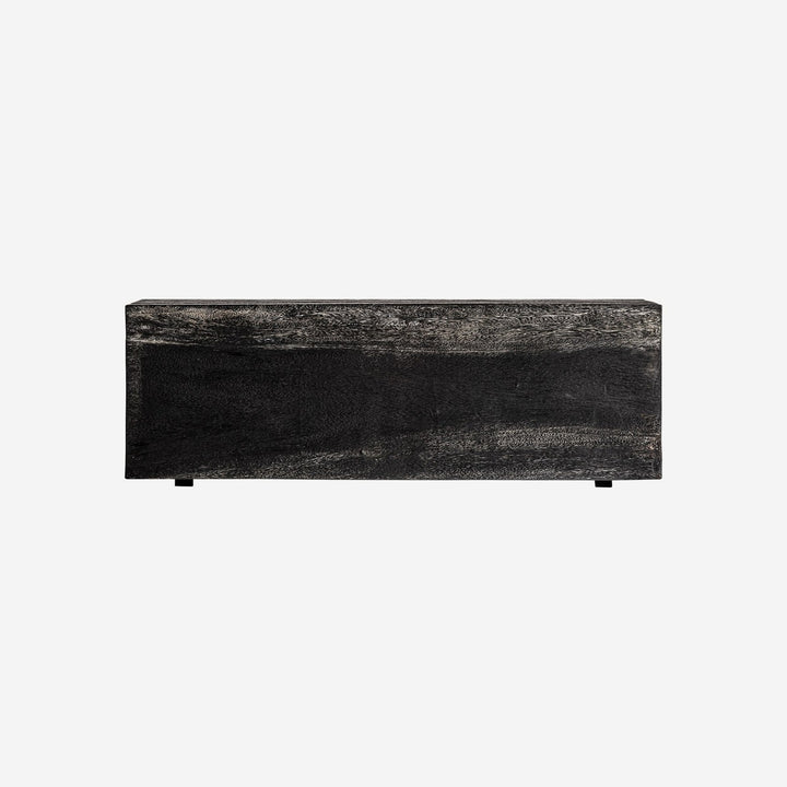 Mesa de centro de madera de suar en color negro 120 x 40 x 35 cm