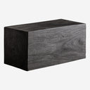 Mesa de centro de madera de suar en color negro 80 x 40 x 38 cm
