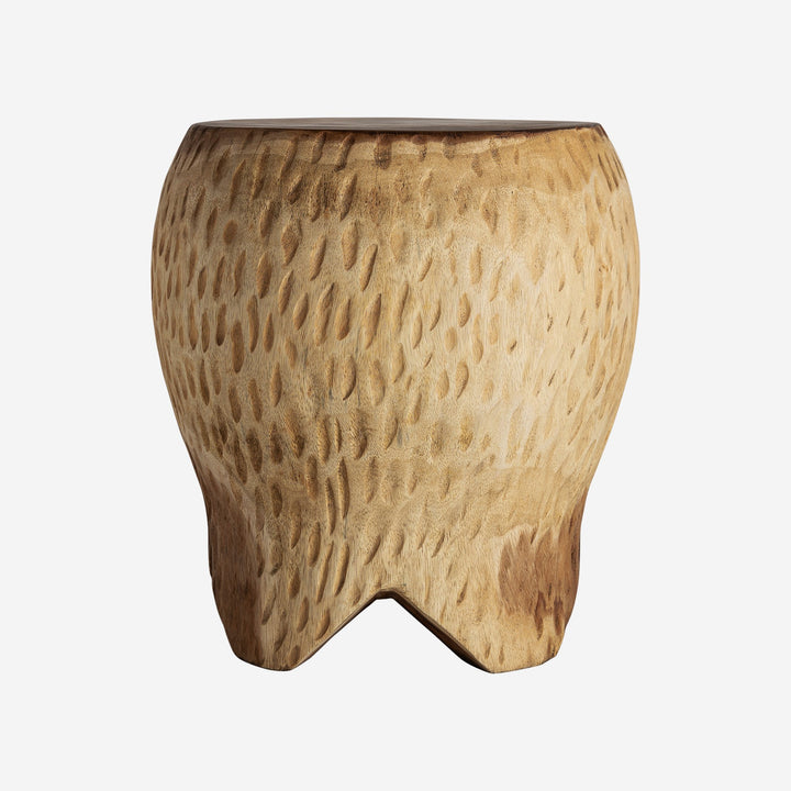 Mesa de centro de madera de suar en tonos marrones