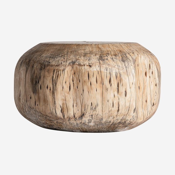 Mesa de centro de madera de tamarindo en color marrón envejecido