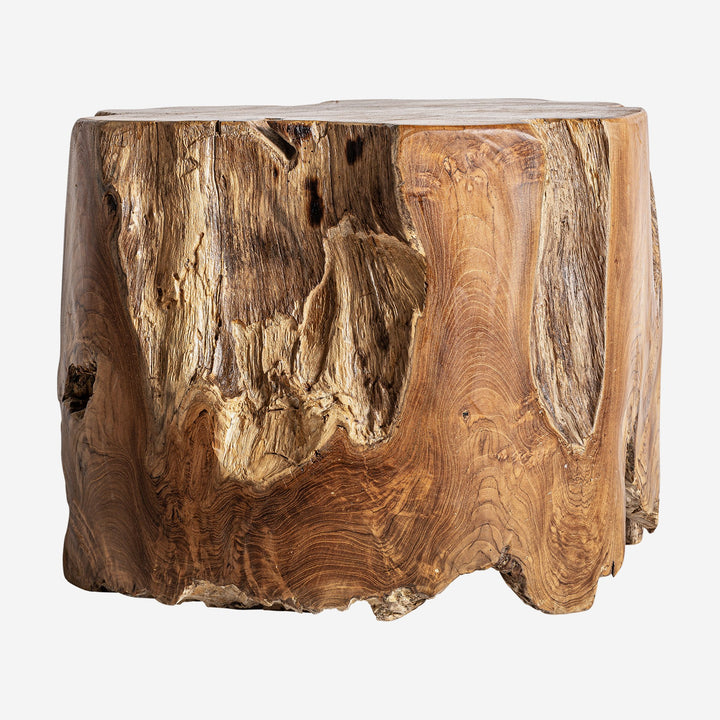 Mesa de centro de madera de teca en color marrón 50 x 42 cm