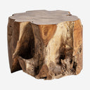 Mesa de centro de madera de teca en color marrón 50 x 42 cm