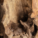 Mesa de centro de madera de teca en color marrón 50 x 42 cm – detalle