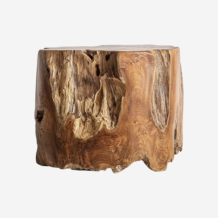 Mesa de centro de madera de teca en color marrón 50 x 42 cm