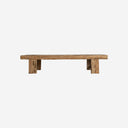 Mesa de centro de madera de teca en color marrón natural