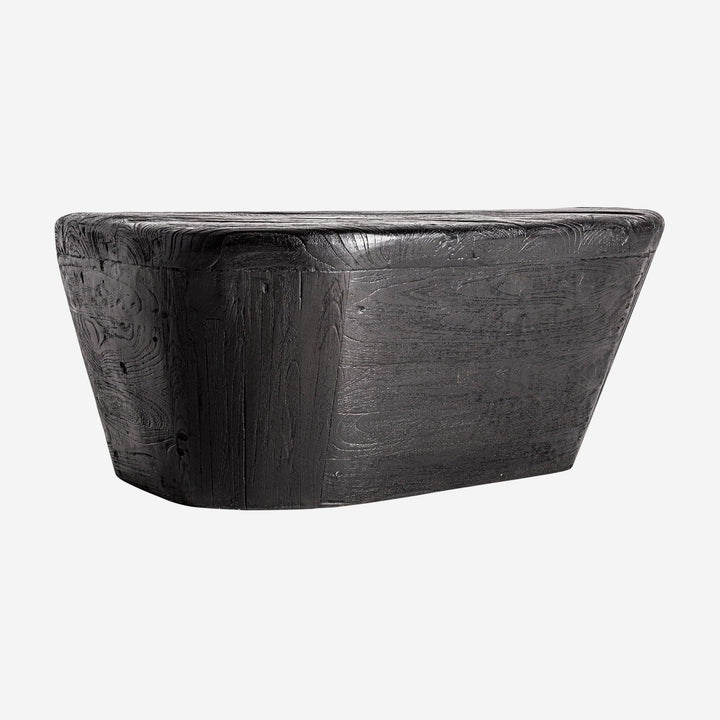 Mesa de centro de madera de teca en color negro