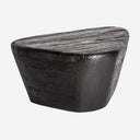 Mesa de centro de madera de teca en color negro