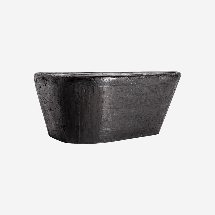 Mesa de centro de madera de teca en color negro