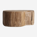 Mesa de centro de madera de teca reciclada en color marrón claro 90 x 60 x 40 cm