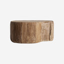 Mesa de centro de madera de teca reciclada en color marrón claro 90 x 60 x 40 cm