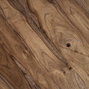 Mesa de centro de madera de teca reciclada en color marrón claro en forma de cuenco – detalle