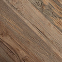 Mesa de centro de madera de teca reciclada en color marrón natural 160 x 80 x 30 cm – detalle