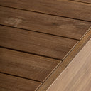 Mesa de centro de madera de teca reciclada en color marrón natural 80 x 29 cm – detalle