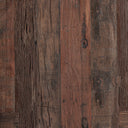 Mesa de centro de madera recuperada en color marrón envejecido – detalle