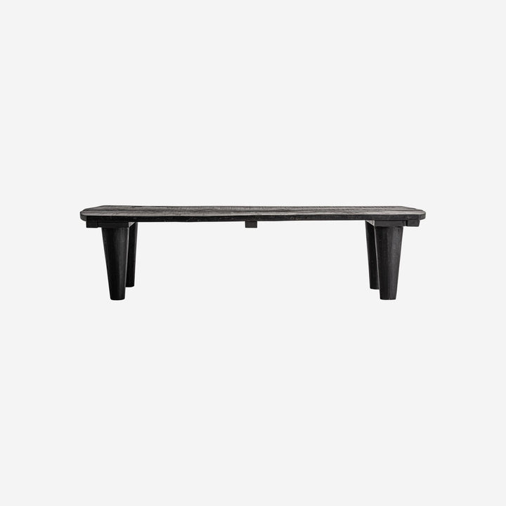 Mesa de centro de madera recuperada en color negro