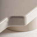 Mesa de centro de MDF en color beige brillo (juego de 2) – detalle