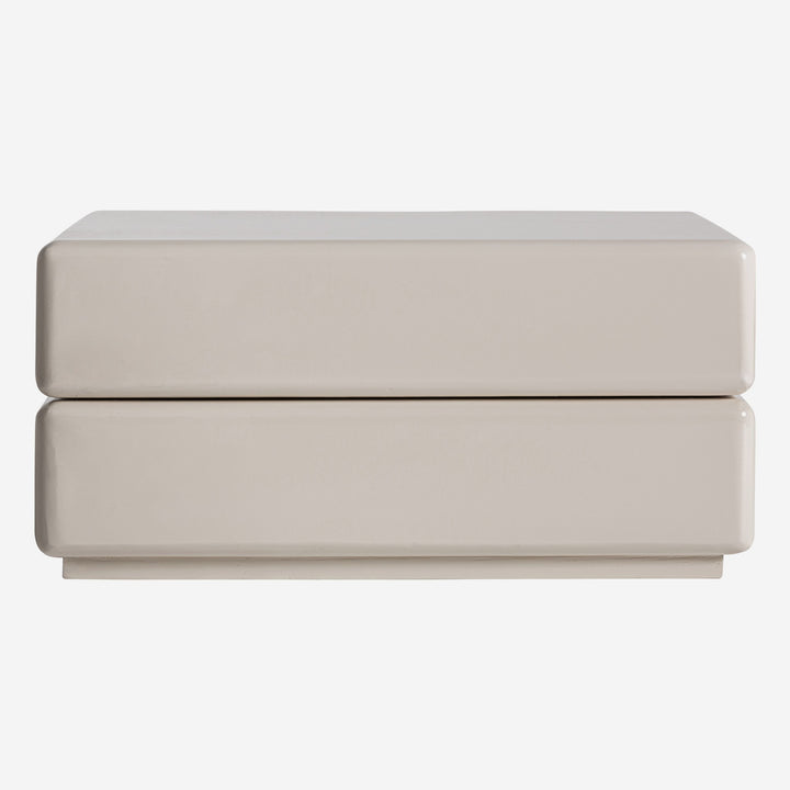 Mesa de centro de MDF en color blanco roto