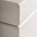 Mesa de centro de MDF en color blanco roto – detalle