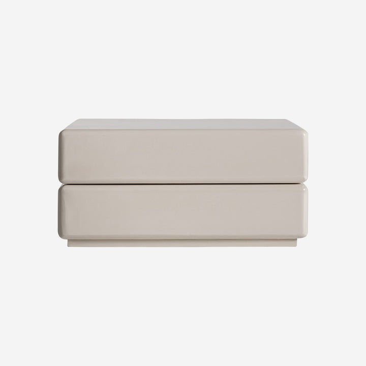 Mesa de centro de MDF en color blanco roto