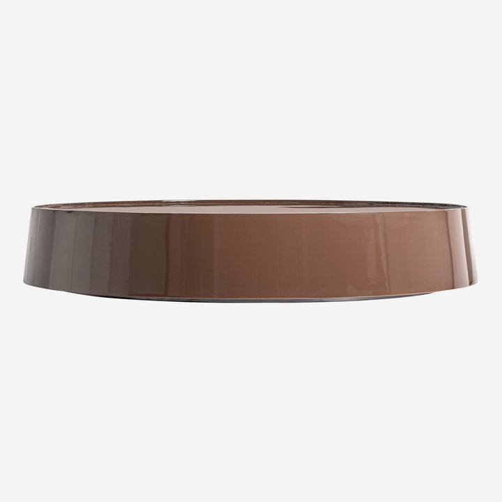 Mesa de centro de MDF en color marrón brillo