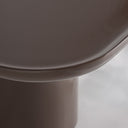 Mesa de centro de MDF y chapa de madera en color chocolate brillo – detalle