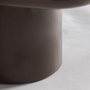 Mesa de centro de MDF y chapa de madera en color chocolate brillo – detalle