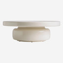 Mesa de centro de MDF y fibra de vidrio – Crema