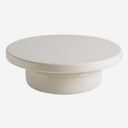 Mesa de centro de MDF y fibra de vidrio – Crema