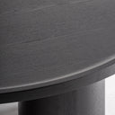 Mesa de centro de MDF y madera contrachapada en color negro – detalle