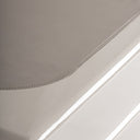 Mesa de centro de MDF y poliuretano en color crema – detalle