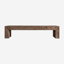 Mesa de centro en color marrón envejecido – 180 x 70 x 40 cm / Madera recuperada