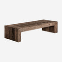 Mesa de centro en color marrón envejecido – 180 x 70 x 40 cm / Madera recuperada