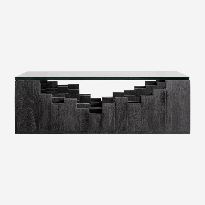 Mesa de centro en color negro de líneas contemporáneas