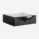Mesa de centro en color negro de líneas contemporáneas