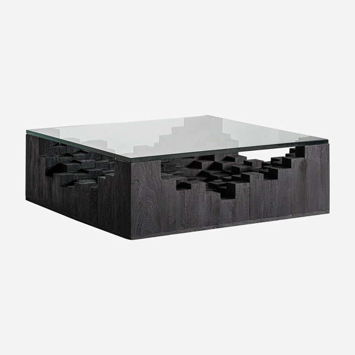 Mesa de centro en color negro de líneas contemporáneas