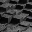 Mesa de centro en color negro de líneas contemporáneas – detalle