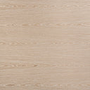 Mesa de comedor de chapa de roble y madera contrachapada en color beige – detalle